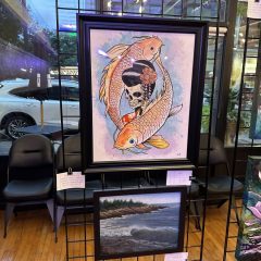 Koi on display at Manchester Arts Festival 2024 Gallery