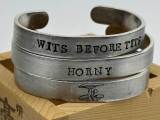 Stamped Metal Bands by Salty Jewelry